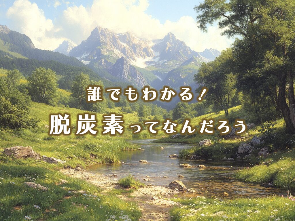 中高生向け！【脱炭素】って何？どこよりも解りやすく解説