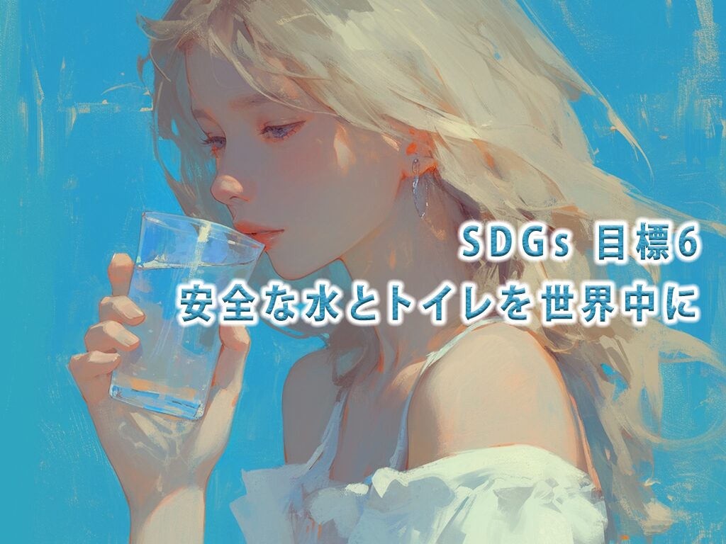 【SDGs 目標6】「安全な水とトイレを世界中に」とは？私たちにもできること